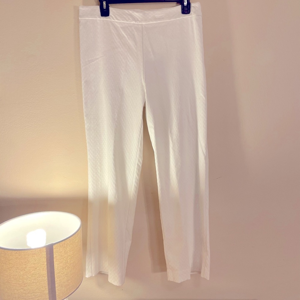 NATORI JAQUARD WHITE PANT